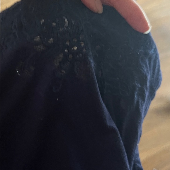 #1250+Cable & Gauge Black Grommet Short Sleeve Top - Picture 7 of 7